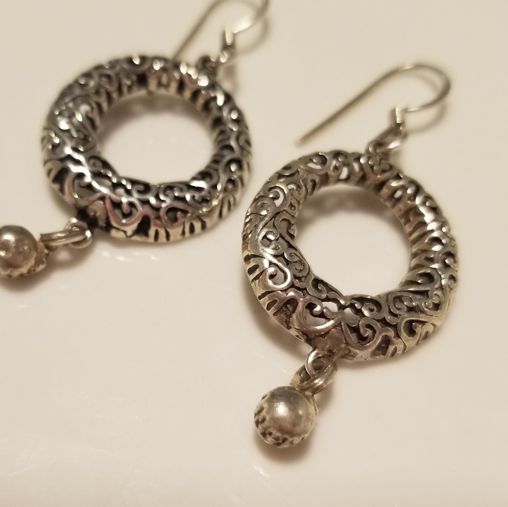 Crafted Silver earrings.